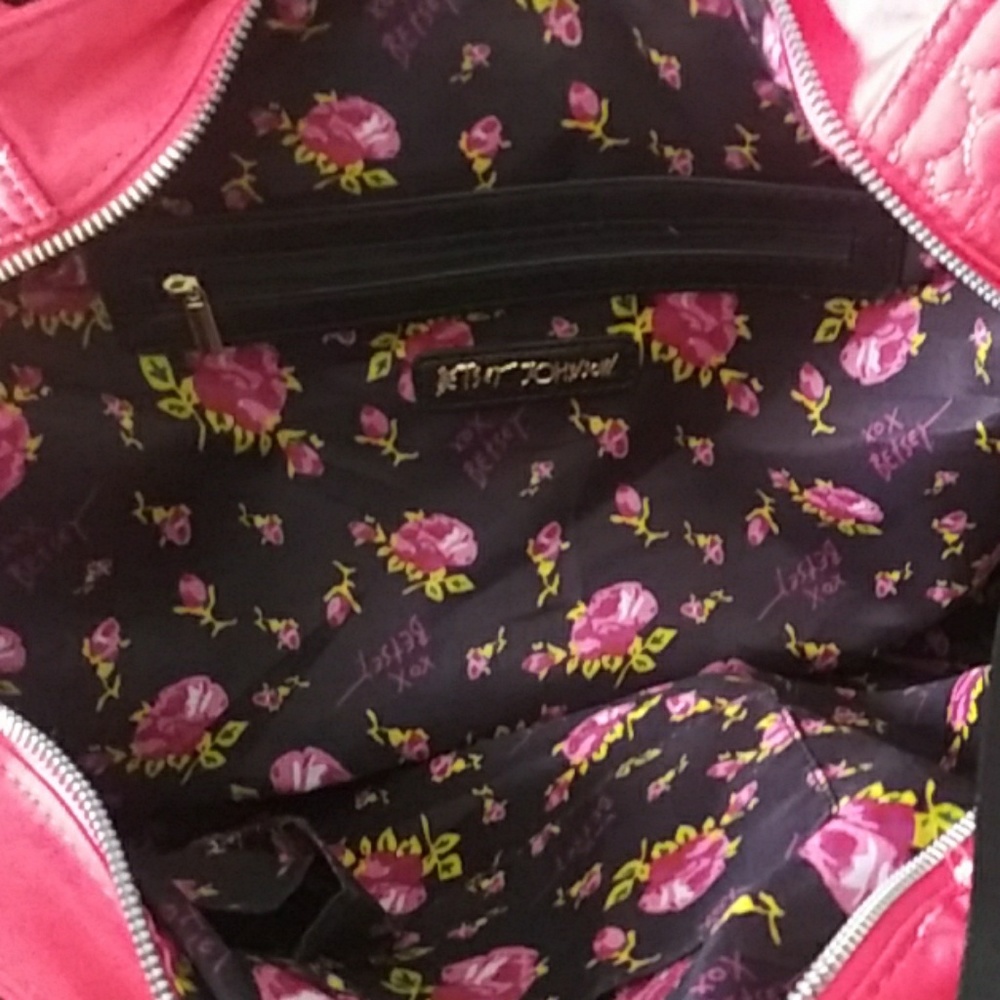 Betsey Johnson Large 3 Compartment Tote - Picture 6 of 7